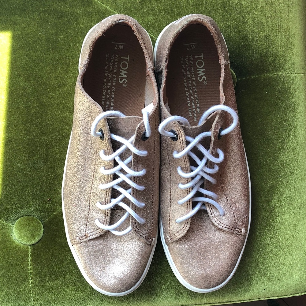 TOMS Women's Shimmering Gold Sneakers